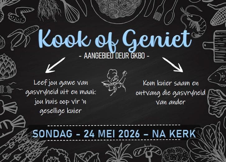 Kook of Geniet – 24 Mei 2026