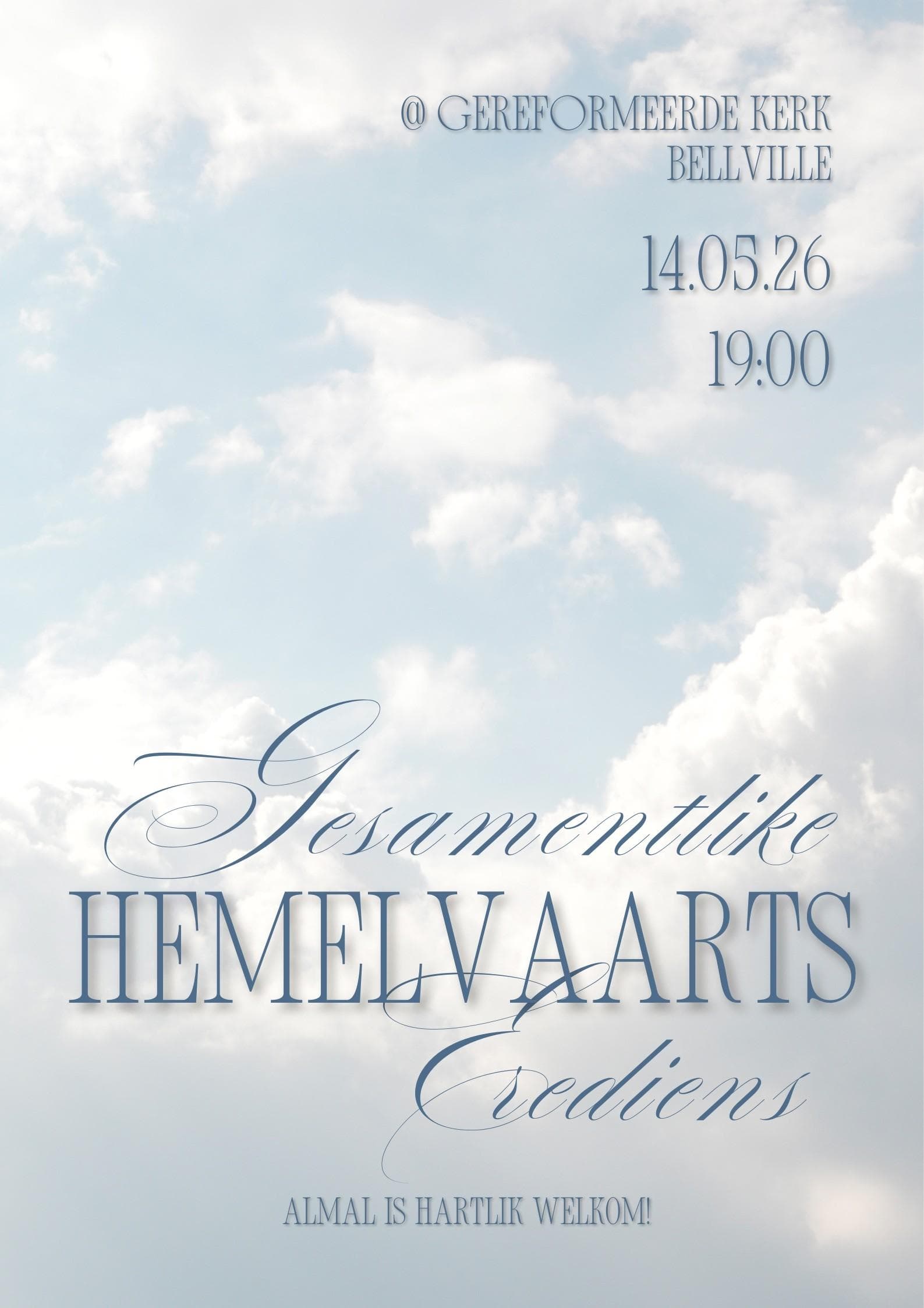 Gesamentlike Hemelvaartserediens by GK Bellville