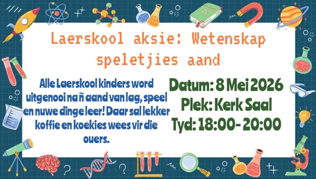 Laerskool aksie: Wetenskap speletjies-aand
